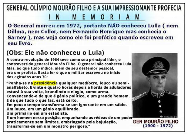 General Mourão Filho - Líder da revolução de 1964
