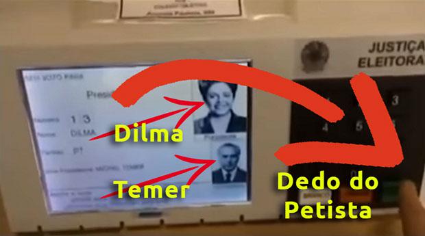 O "Dedo do Petista" foi fundamental para a eleição do Michel Temer.